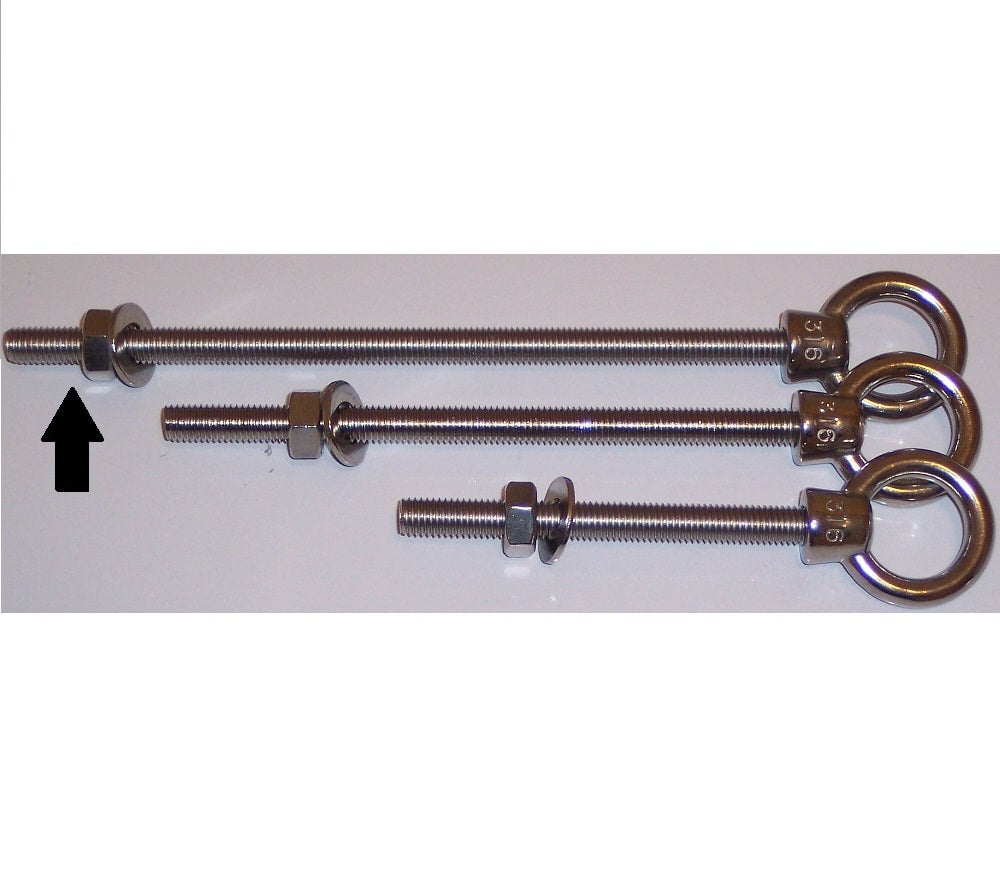 Eye Bolts Stainless Steel Custom Shade Sails